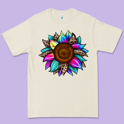 Sunflower Tie Dye Premium Tee Designed By Jahusdesignshop