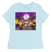 Baby Blue stay witchy tumbler Ladies Tee - BundleAndBundleShop