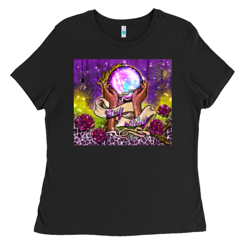 Stay Witchy Tumbler Ladies Tee by BundleAndBundleShop | Teevron
