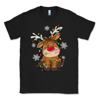 Black Christmas reindeer Classic Tee - MaliasSmallBusiness