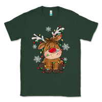 Sports Green Christmas reindeer Classic Tee - MaliasSmallBusiness