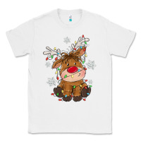 White Christmas reindeer Classic Tee - MaliasSmallBusiness