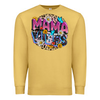 Antique Gold Mama vibes Mother's Day Premium Sweatshirt - CowGirlArtShop