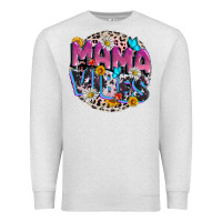Oatmeal Heather Mama vibes Mother's Day Premium Sweatshirt - CowGirlArtShop