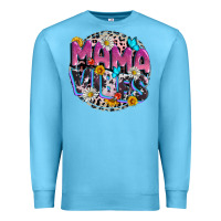 Ocean Blue Mama vibes Mother's Day Premium Sweatshirt - CowGirlArtShop