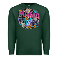 Sports Green Mama vibes Mother's Day Premium Sweatshirt - CowGirlArtShop