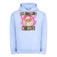Pigment Grape Ice Pink Christmas Vibes Santa Urban Hoodie - FaDigitalArtStudio
