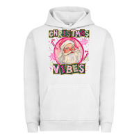 Pigment Lunar Rock Pink Christmas Vibes Santa Urban Hoodie - FaDigitalArtStudio
