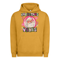 Pigment Peanut Butter Pink Christmas Vibes Santa Urban Hoodie - FaDigitalArtStudio