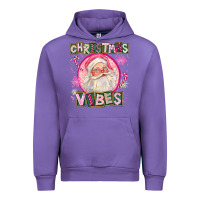 Tulip Pink Christmas Vibes Santa Urban Hoodie - FaDigitalArtStudio
