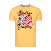 Vintage Mustard love season Vintage Tee - MaliasSmallBusiness