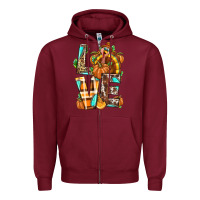 Burgundy Love Turkey Thanksgiving Zipper Hoodie - texasbilliewilder