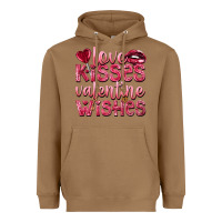 Toasted Coconut Love kisses Valentine wishes Valentine's Day Heavyweight Hoodie - HowdyJamesFarm