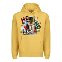 Antique Gold ho ho ho snowman gnome Premium Hoodie - CowGirlArtShop