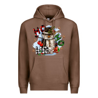 Chestnut ho ho ho snowman gnome Premium Hoodie - CowGirlArtShop
