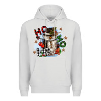 Dove Grey ho ho ho snowman gnome Premium Hoodie - CowGirlArtShop