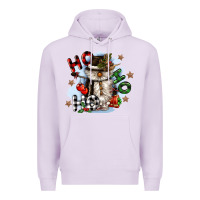 Lilac ho ho ho snowman gnome Premium Hoodie - CowGirlArtShop