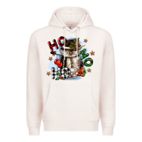 Pale Pink ho ho ho snowman gnome Premium Hoodie - CowGirlArtShop