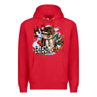 Red ho ho ho snowman gnome Premium Hoodie - CowGirlArtShop