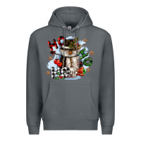 Rock ho ho ho snowman gnome Premium Hoodie - CowGirlArtShop