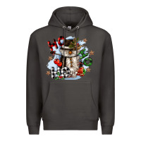 Smoke ho ho ho snowman gnome Premium Hoodie - CowGirlArtShop