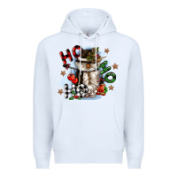 White ho ho ho snowman gnome Premium Hoodie - CowGirlArtShop
