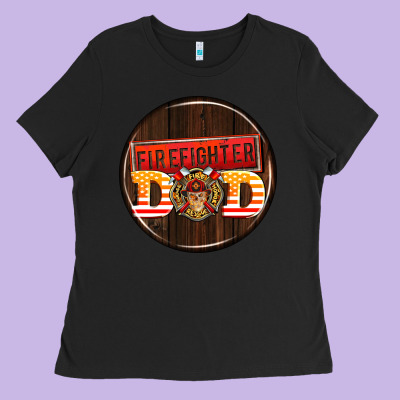 Firefighter Coasters Ladies Tee Designed By Adodesignshop