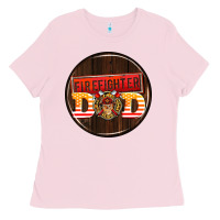 Bubblegum Pink firefighter coasters Ladies Tee - AdoDesignShop