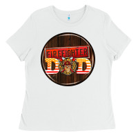 White firefighter coasters Ladies Tee - AdoDesignShop