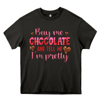 Asphalt buy me chocolate and tell me i'm pretty Heavy Core Tee - JahusDesignShop