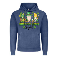 Vintage Denim shenanigans squad gnomes st. patricks day Vintage Hoodie - MaliasSmallBusiness