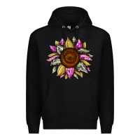 Black sunflower camouflage Premium Hoodie - JahusDesignShop