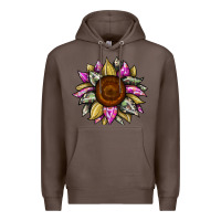 Coffee sunflower camouflage Premium Hoodie - JahusDesignShop