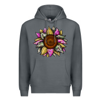 Rock sunflower camouflage Premium Hoodie - JahusDesignShop