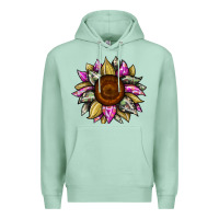 Seafoam sunflower camouflage Premium Hoodie - JahusDesignShop