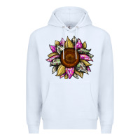 White sunflower camouflage Premium Hoodie - JahusDesignShop