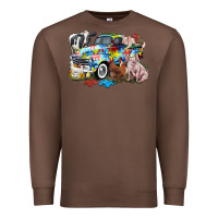 Chestnut Autism truck with farm animals Premium Sweatshirt - CowGirlArtShop
