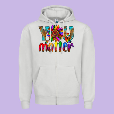 Lgbtq+ You Matter With Leopard Zipper Hoodie Designed By Nancycooperartshop