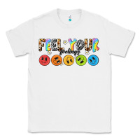 White feel your feelings Classic Tee - NancyCooperArtShop