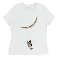 Astronaut Moon Swing Ladies Tee | Teevron