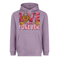 Lavender Love you forever Valentine's Day Heavyweight Hoodie - HowdyJamesFarm