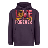 Plum Love you forever Valentine's Day Heavyweight Hoodie - HowdyJamesFarm
