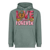 Sage Love you forever Valentine's Day Heavyweight Hoodie - HowdyJamesFarm