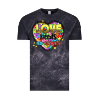 Cloud Black Love needs no words Vintage Tee - NancyCooperArtShop