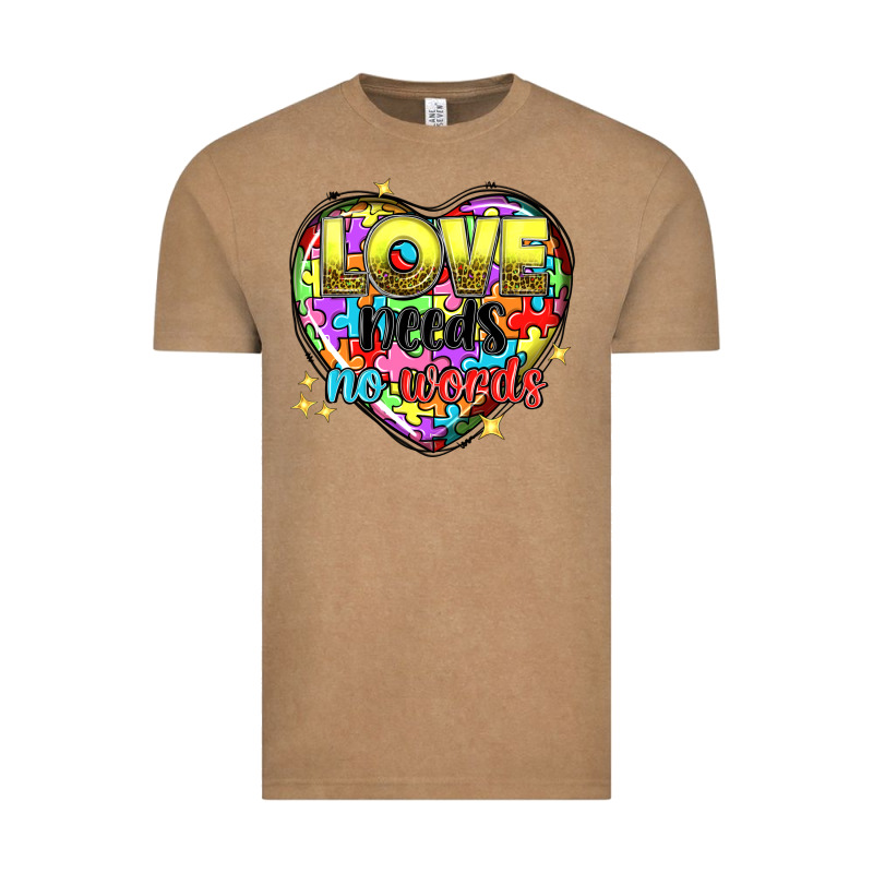 Love Needs No Words Vintage Tee by NancyCooperArtShop | Teevron