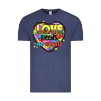 Vintage Denim Love needs no words Vintage Tee - NancyCooperArtShop