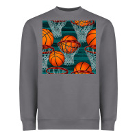 Storm basketball hoop seamless pattern Heavyweight Sweatshirt - BundleAndBundleShop
