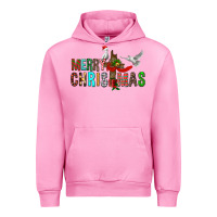 Fuchsia Pink Merry christmas cross Urban Hoodie - FaDigitalArtStudio