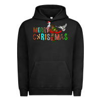 Pigment Black Merry christmas cross Urban Hoodie - FaDigitalArtStudio