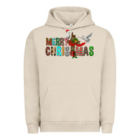 Pigment French Oak Merry christmas cross Urban Hoodie - FaDigitalArtStudio